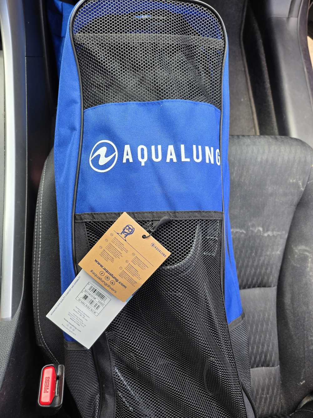 AquaLung Blue Mesh Dive Gear Bag
